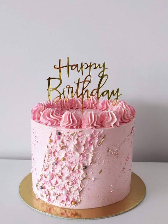 Pretty Pink Birthday Cake Goodies Bakery Winnipeg
