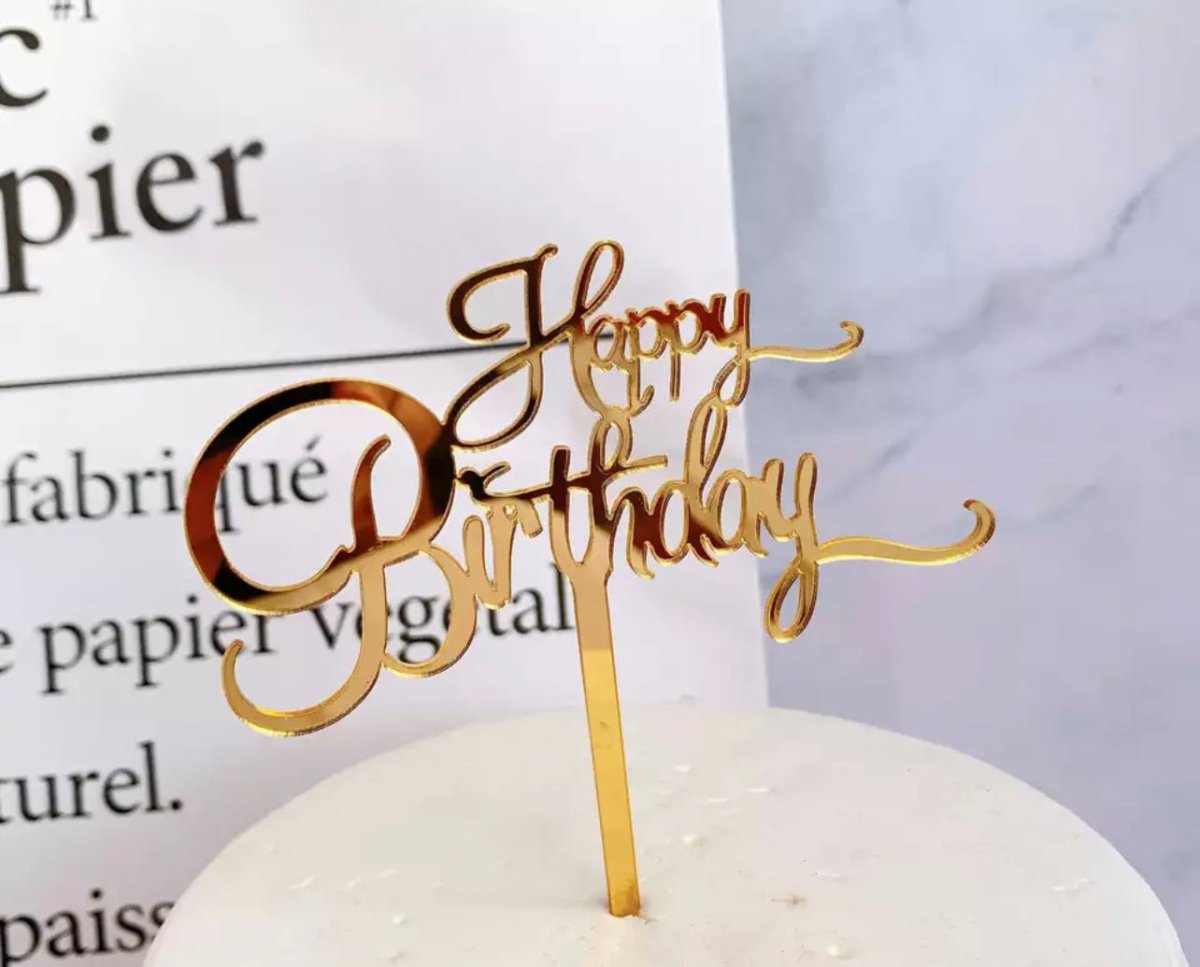 Happy Birthday Cake Topper Décorations de gâteau d'anniversaire