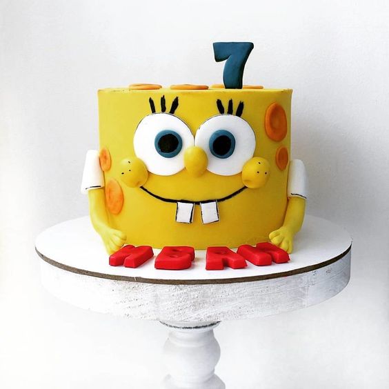 Spongebob Cake - 1102 – Cakes and Memories Bakeshop