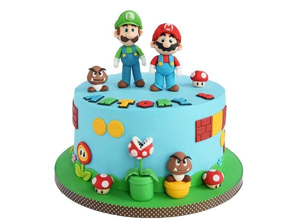 Gâteau Super Mario, gâteau d'anniversaire Super Mario, gâteau